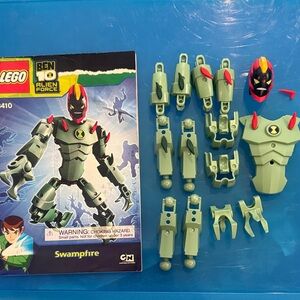 EUC LEGO 8410 Ben 10 Alien Force Swampfire COMPLETE Set w Manuel, no can RETIRED